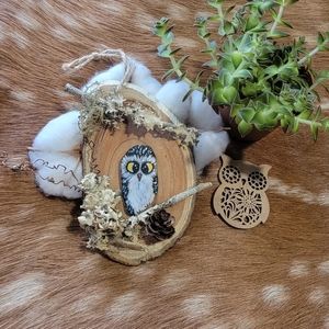 🦉 Owl wood Ornament 🦉